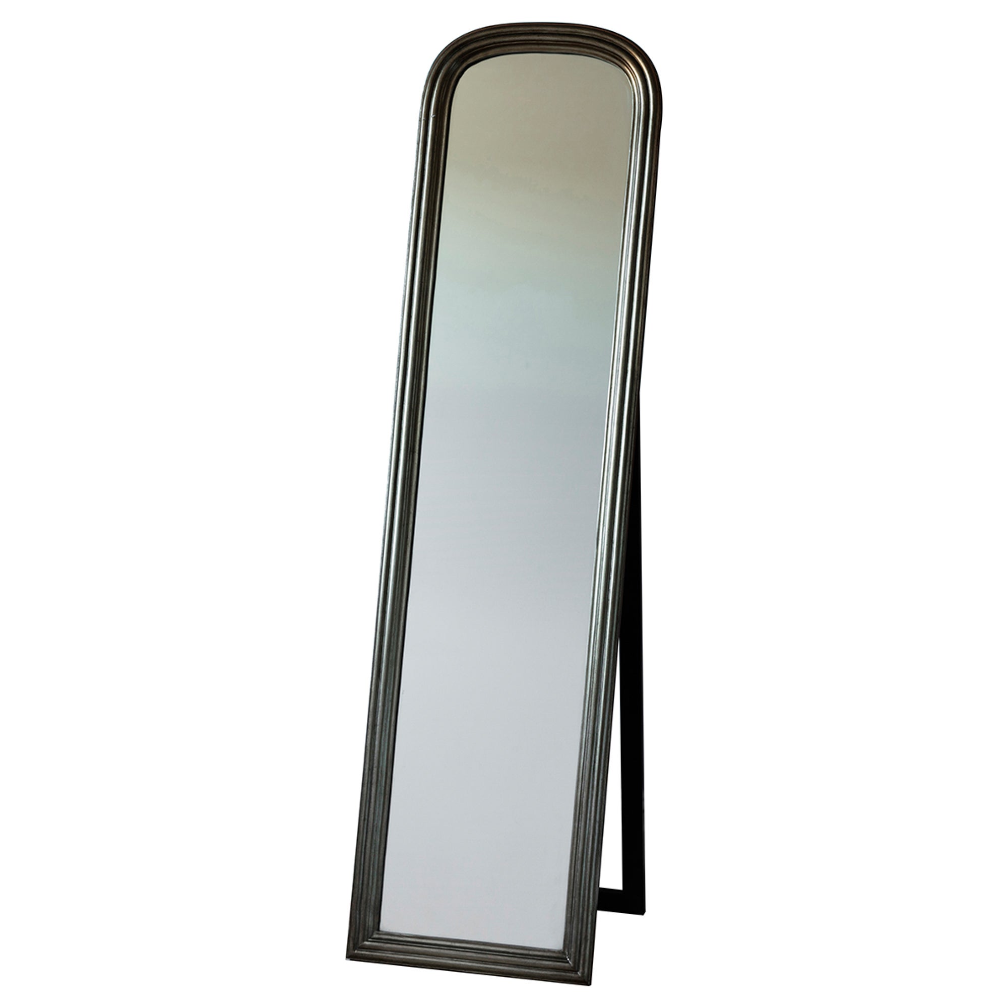 Photos - Wall Mirror Alford Brushed Brass Cheval Mirror, 160x42cm White