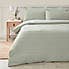 Louise Striped Jacquard Duvet Cover and Pillowcase Set Sage undefined