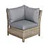 Wentworth 7 Piece Deluxe Modular Corner Lounge Set with Square Firepit Beige