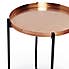 Tiana Side Table Metallic Effect Copper
