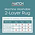 Match Niko Jute Look Washable Rug Natural undefined