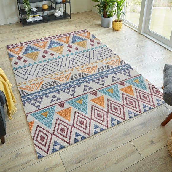 Click to view product details and reviews for Match Lyle Aztec Washable Rug.