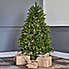 5ft Dunhill Fir Pre-Lit Christmas Tree Dark Green