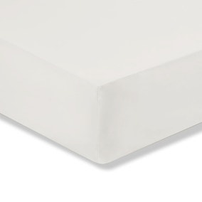 100% Cotton Kid's Off-White Fitted Sheet