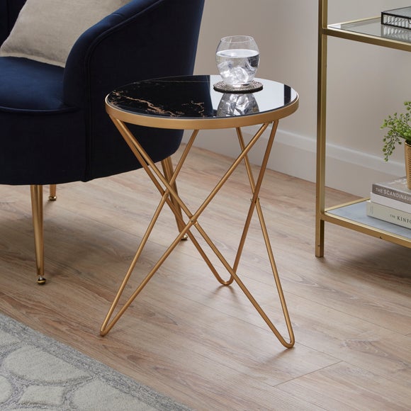 Black side table deals dunelm