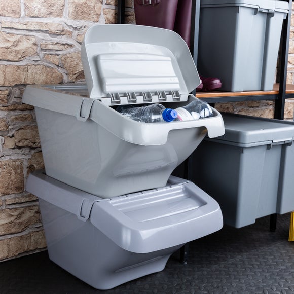 Recycling on sale stackable bins