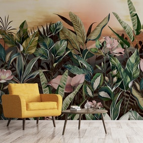 Vintage Jungle Multicoloured Mural