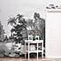 Vintage Tropical Black and White Mural  undefined