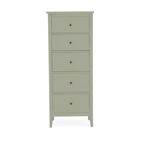 Lynton Sage Compact Tall Chest of Drawers