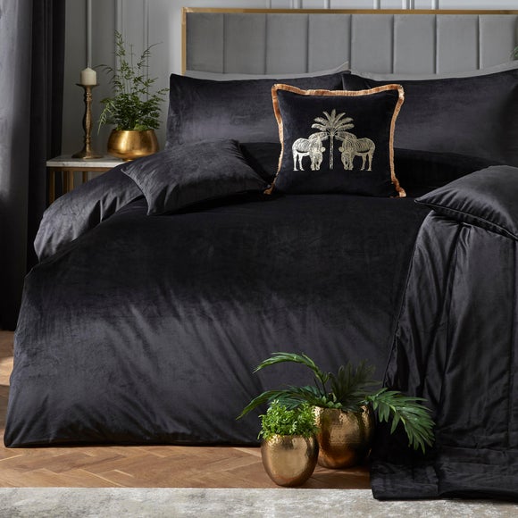 black duvet cover dunelm