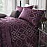 Laurence Llewelyn-Bowen Tie the Knot Damson Duvet Cover and Pillowcase Set  undefined