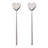 Pack of 2 Heart Cake Testers Stainless Steel