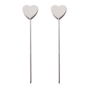 Pack Of 2 Heart Cake Testers