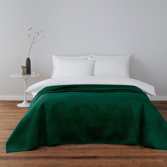 Dunelm green online throw