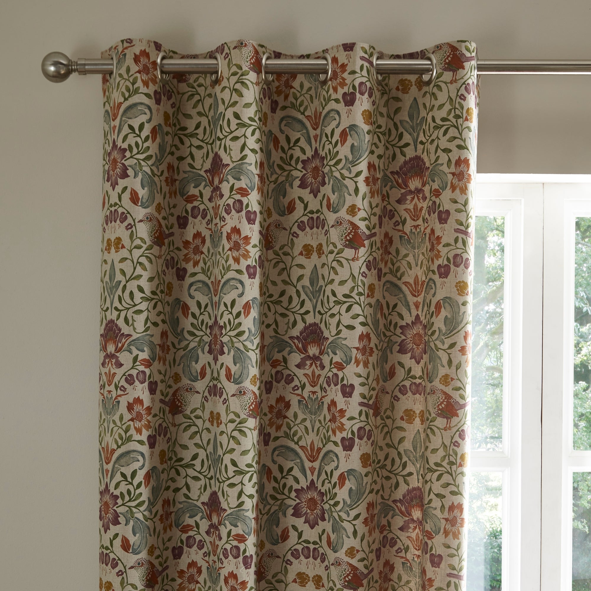 Ruskin Cotton Eyelet Curtains | Dunelm