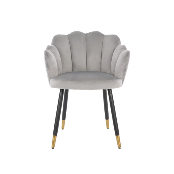 Dunelm black velvet discount chair