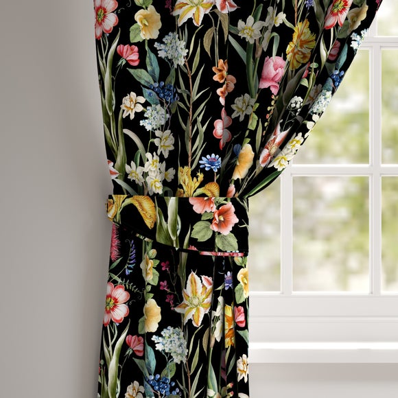 Maximalist Tropical Made to Measure Fabric By The Metre Tropical Black