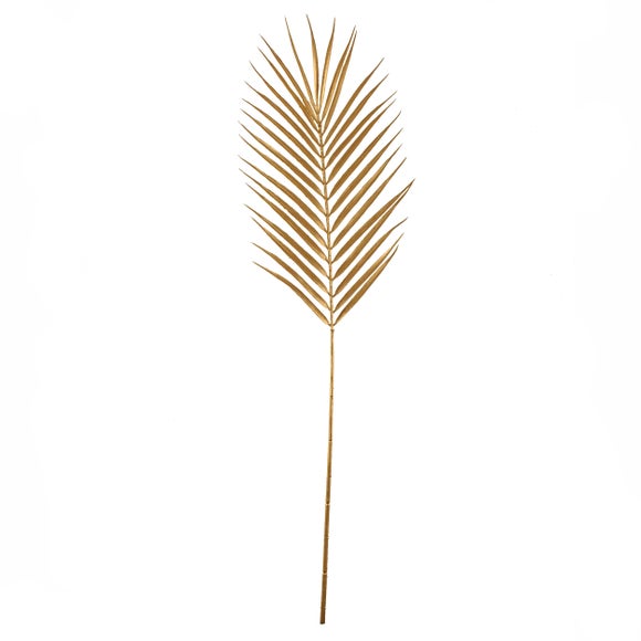 Artificial Palm Stem Gold 72cm Dunelm