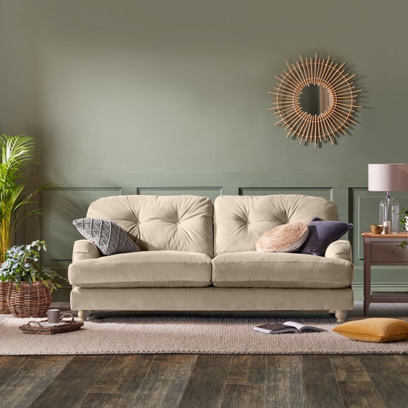 Dunelm velvet deals sofa