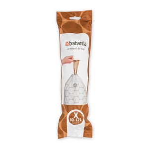 Brabantia Perfectfit Pack Of 20 Bin Bags- Code X- 10-12l