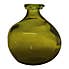 Recycled Glass Vase 18cm Olive  Olive