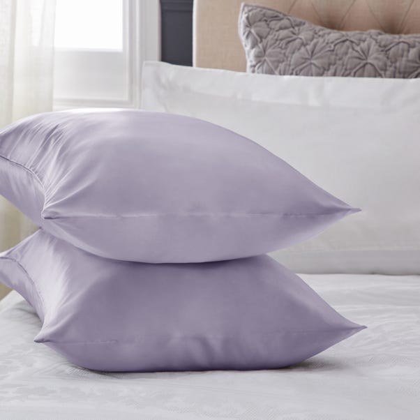 Dorma Lavender Silk Pillowcase image 1 of 3