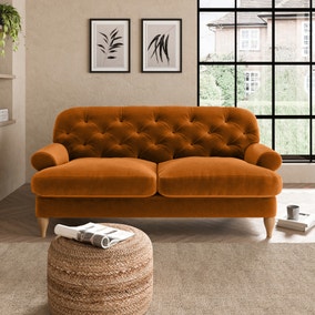 Canterbury Luxury Velvet 2 Seater Sofa