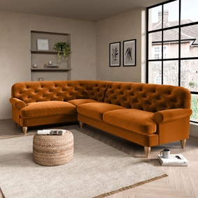 Canterbury Luxury Velvet Left Hand Corner Sofa