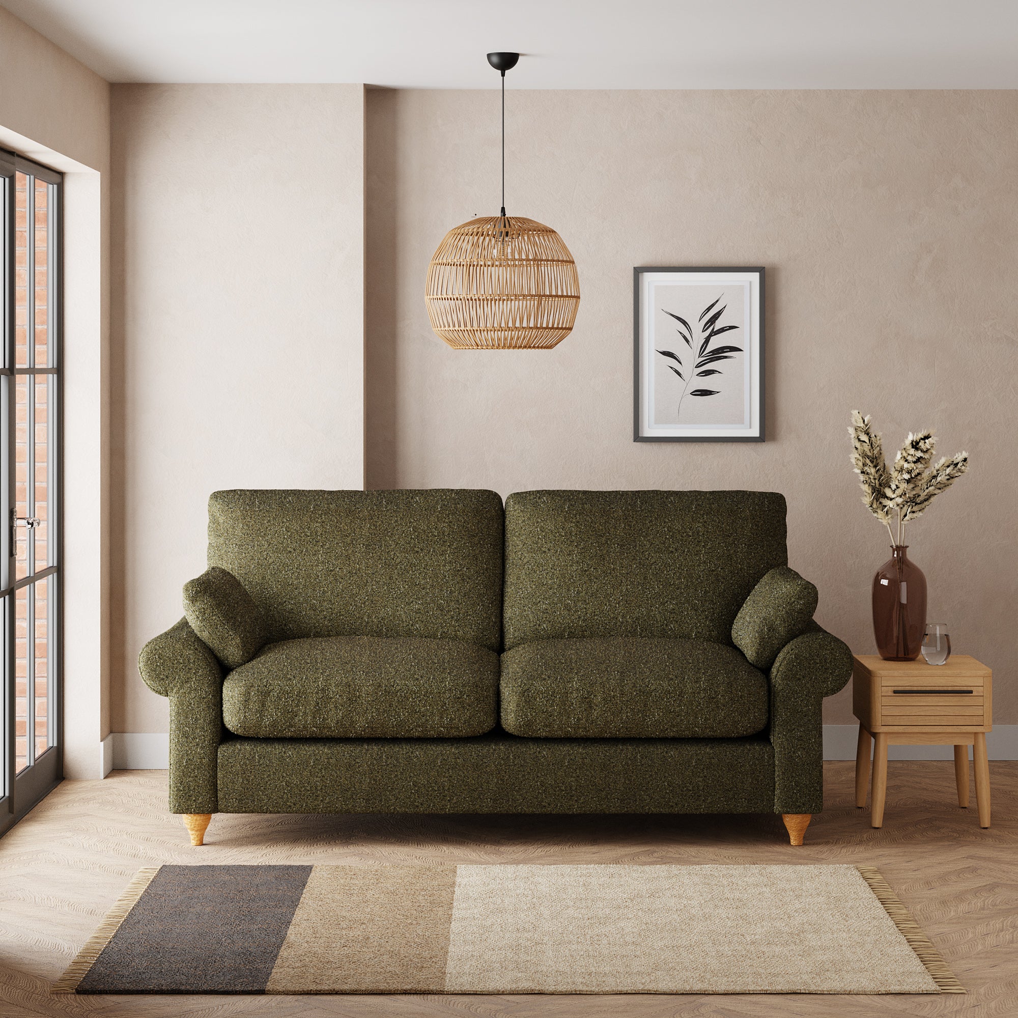 Salisbury 2 Seater Sofa Green