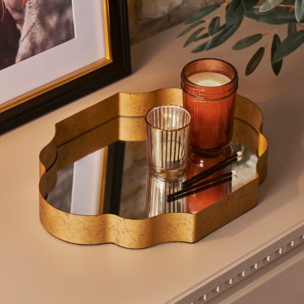Luxe Traveller Moroccan Tray 32cm Gold