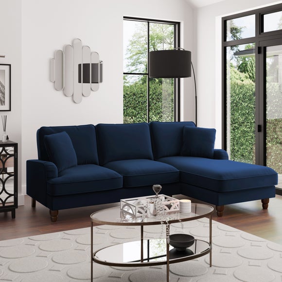 Beatrice Matte Velvet Corner Sofa