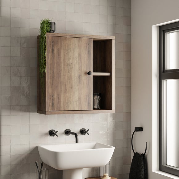 Bathroom wall storage clearance shelves