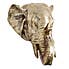 Resin Elephant Wall Head Gold