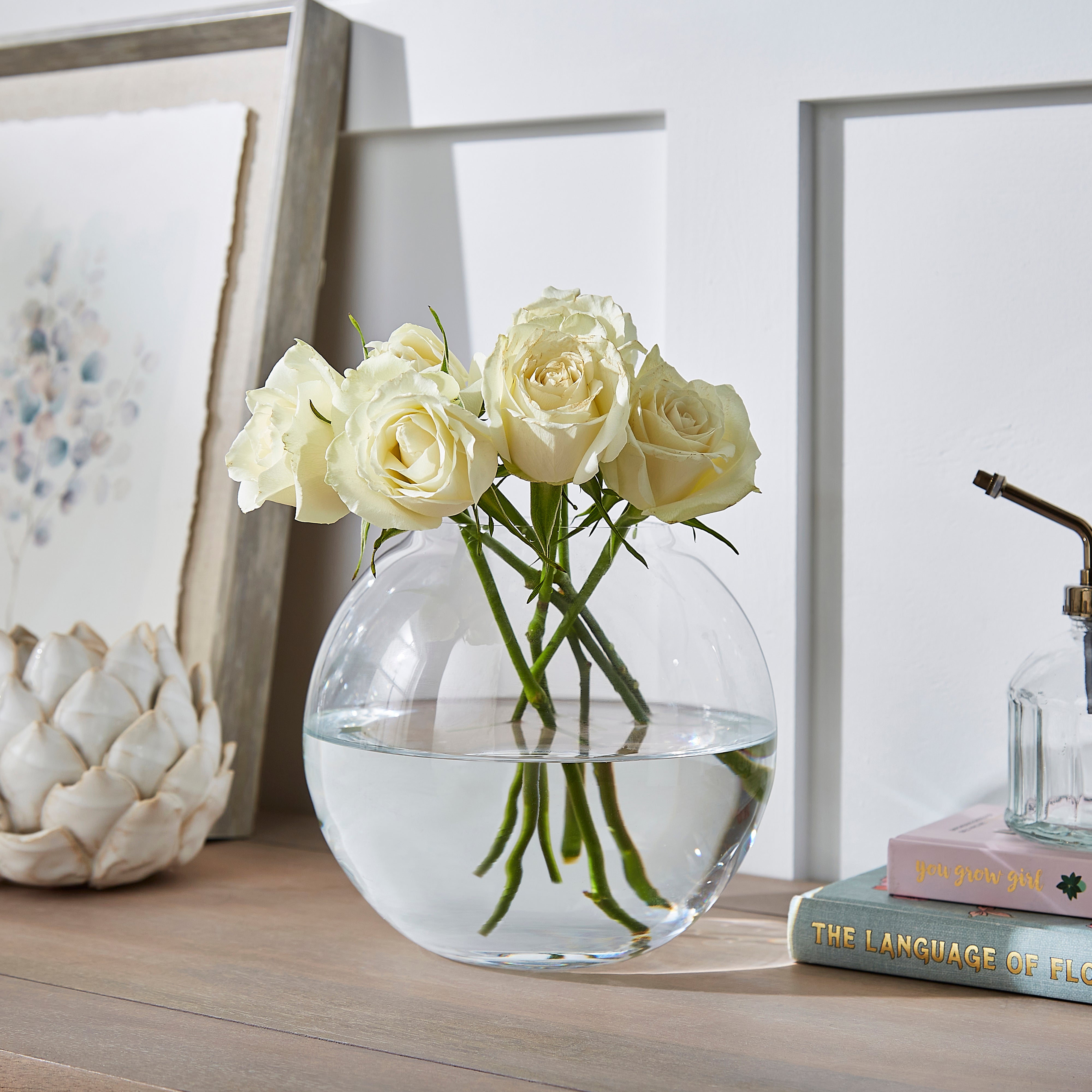 Clear Small Glass Fishbowl Vase