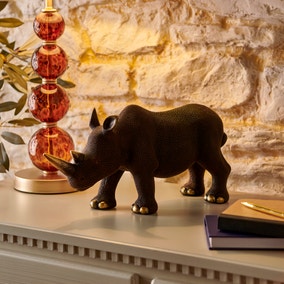 Luxe Traveller Rhino Ornament, 36cm