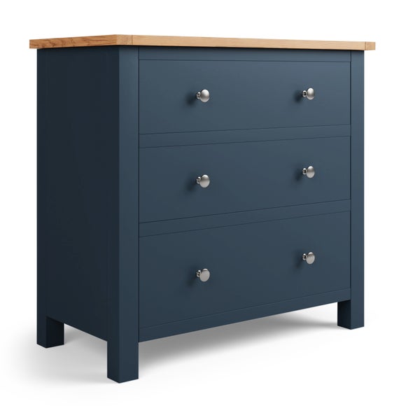 Bromley Grey 3 Drawer Chest Dunelm