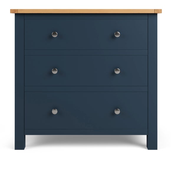 Bromley Grey 3 Drawer Chest Dunelm