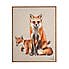 Fox and Baby Capped Canvas Gold