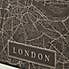 London Map Black Capped Canvas Black