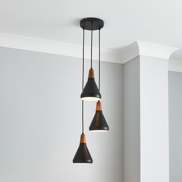 Elements Wolston 3 Light Cluster Ceiling Fitting image 1 of 7