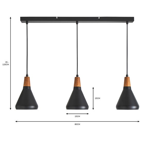 Elements Wolston 3 Light Diner Ceiling Fitting Dunelm Elements Wolston 3 Light Diner Ceiling Fitting Dunelm