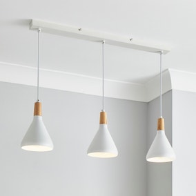 Elements Wolston 3 Light Diner Ceiling Fitting