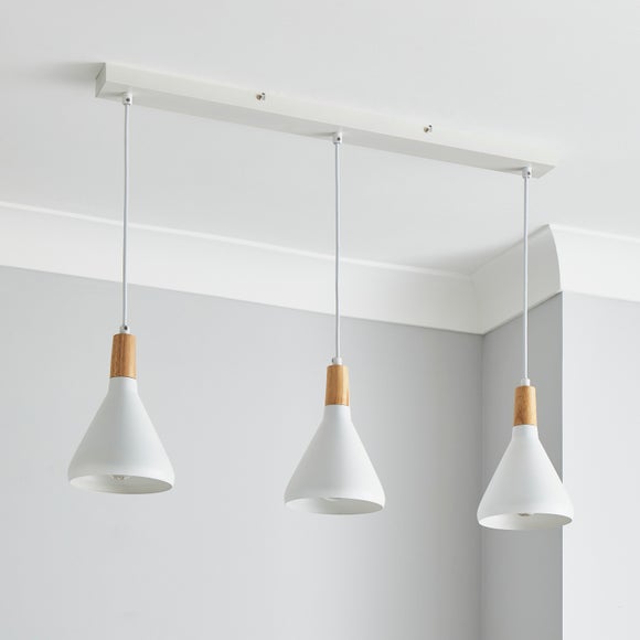 Elements Wolston 3 Light Diner Ceiling Fitting Dunelm