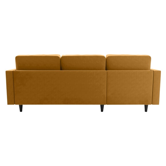 Zoe Velvet Left Hand Corner Sofa Dunelm