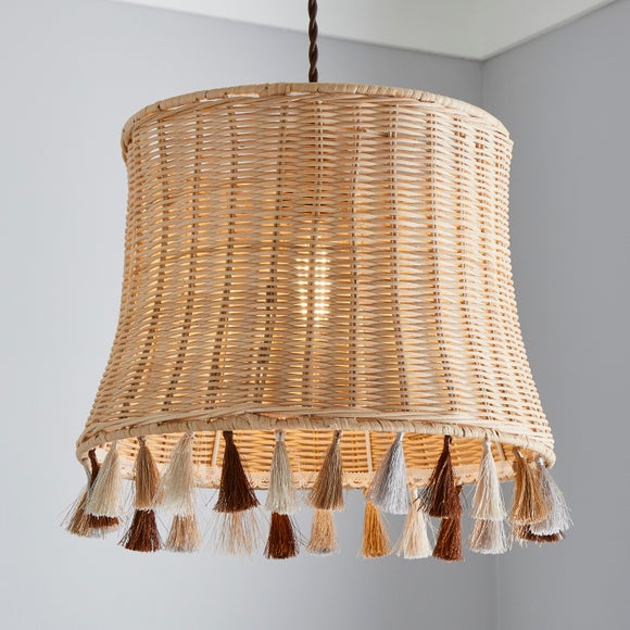 Dunelm wicker deals lampshade