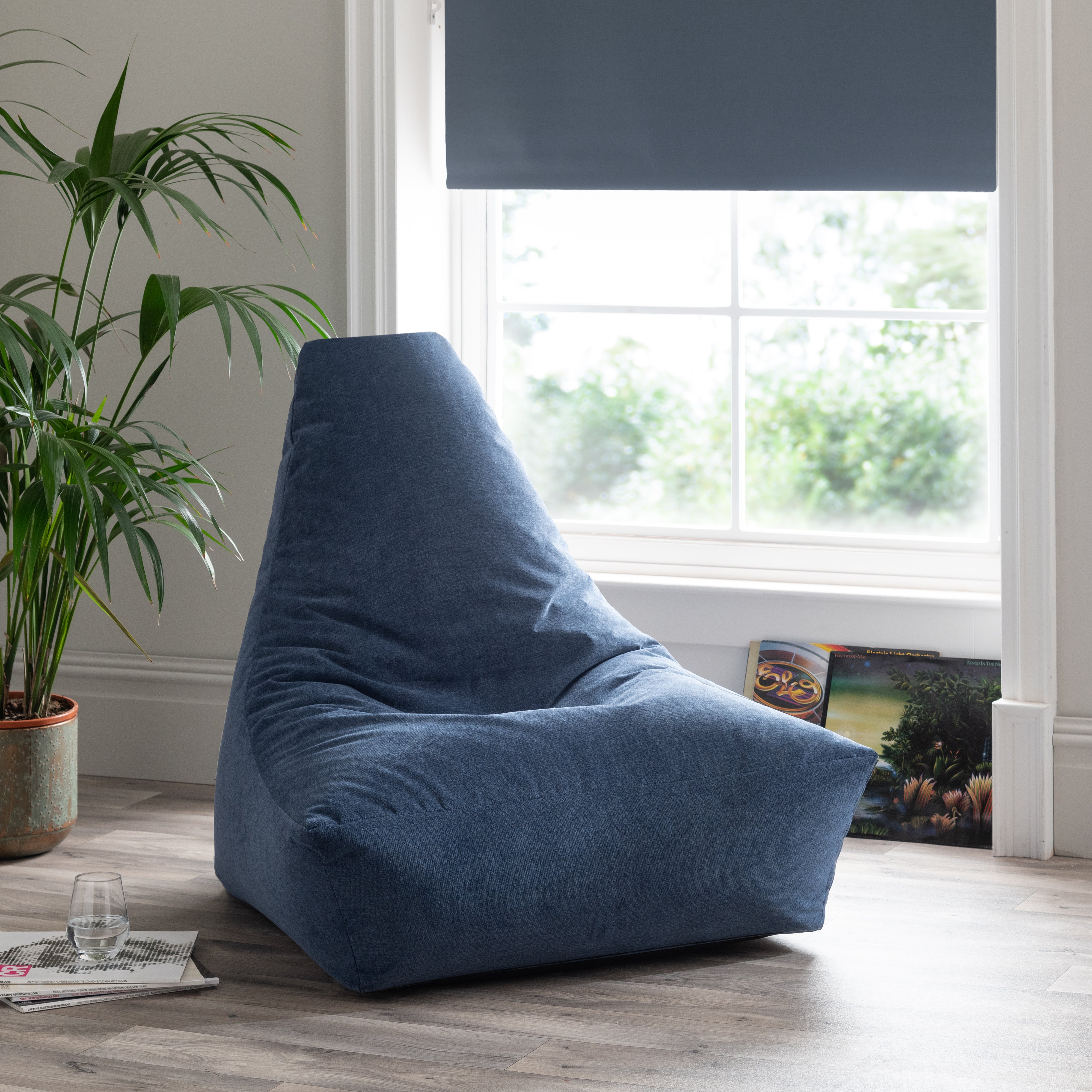 Lounge Pug Velvet Extra Large Bean Bag Pillow Floor Cushion XXL Beanbag  Teal Blue– Big Bertha Original UK