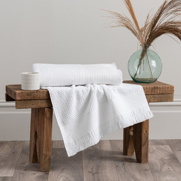 Dunelm 2025 white towels