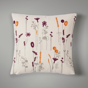 Meadow Floral Cushion Purple