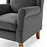Oswald Self Assembly Chenille Chair Oswald Charcoal