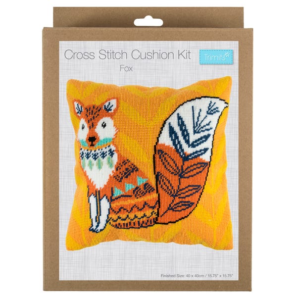 Fox Half Stitch Cushion Kit image 1 of 5
